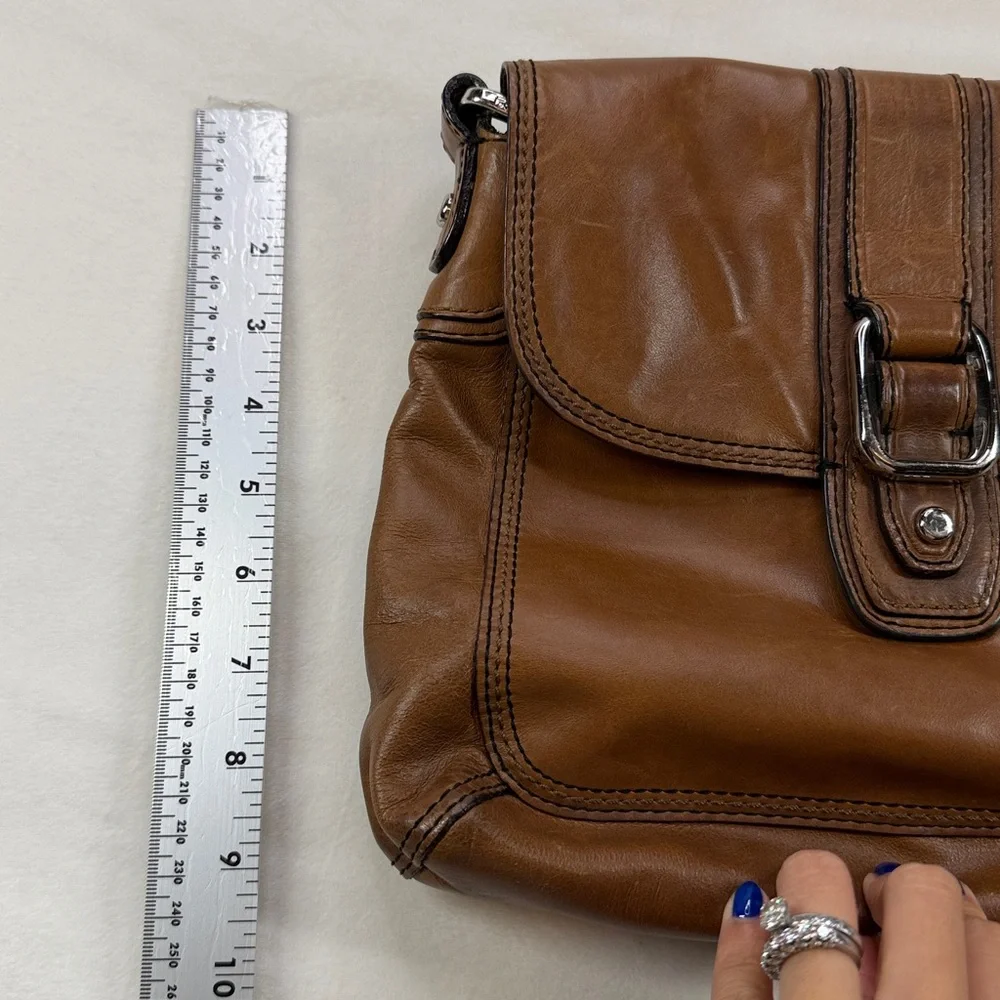 Fossil Shoulder Bag Crossbody Bag Leather Brown Shoulder Bag Messenger Bag - Picture 8 of 9